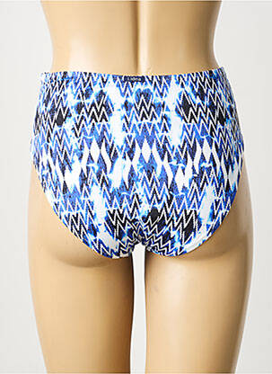 Bas de maillot de bain imprimé fantaisie culotte bleu LIDEA femme
