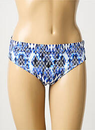 Bas de maillot de bain imprimé fantaisie culotte bleu LIDEA femme