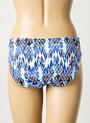 Bas de maillot de bain imprimé fantaisie culotte bleu LIDEA femme