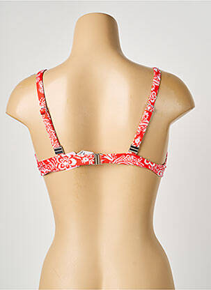 Haut de maillot de bain stretch haut soutien-gorge balconnet orange ANTIGEL femme