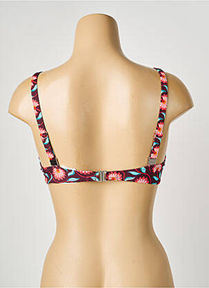 Haut de maillot de bain stretch haut soutien-gorge balconnet rouge ANTIGEL femme
