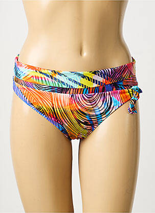 Bas de maillot de bain imprimé fantaisie culotte bleu ANTIGEL femme