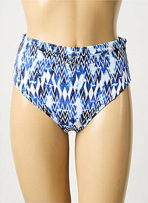 Bas de maillot de bain imprimé fantaisie culotte bleu LIDEA femme