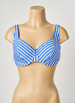 Soutien-gorge effet matière satinée haut soutien-gorge emboitant bleu LIDEA femme