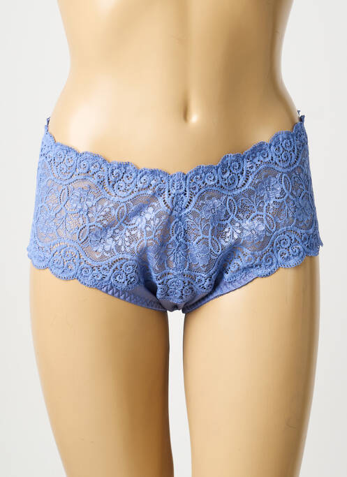 Culotte tissage satiné bleu TRIUMPH femme