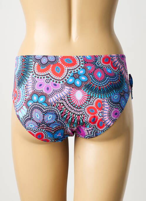 Bas de maillot de bain imprimé fantaisie culotte bleu ANTIGEL femme