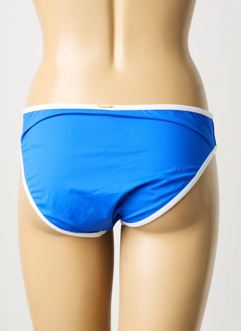 Bas de maillot de bain tissage satiné culotte bleu GRAIN DE SABLE femme