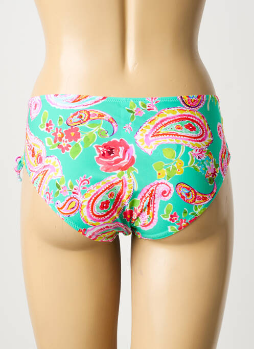 Bas de maillot de bain tissage satiné culotte vert ANTIGEL femme