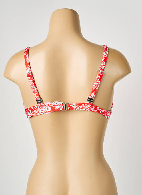 Haut de maillot de bain stretch haut soutien-gorge balconnet orange ANTIGEL femme