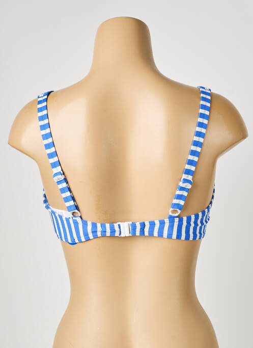 Soutien-gorge effet matière satinée haut soutien-gorge emboitant bleu LIDEA femme