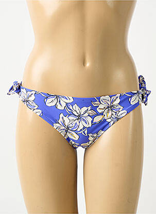 Bas de maillot de bain imprimé fantaisie culotte bleu AUBADE femme