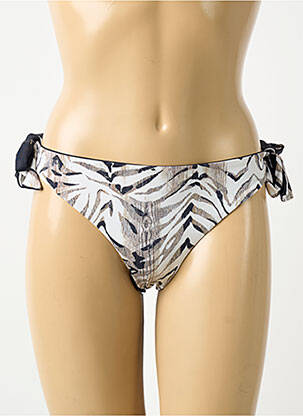 Bas de maillot de bain imprimé fantaisie culotte noir AUBADE femme