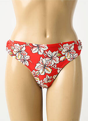 Bas de maillot de bain imprimé fantaisie culotte rouge AUBADE femme