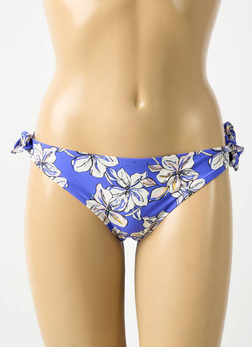 Bas de maillot de bain imprimé fantaisie culotte bleu AUBADE femme