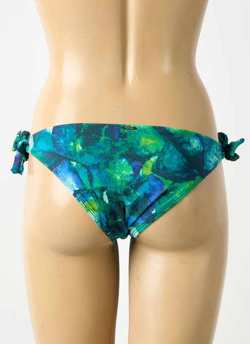 Bas de maillot de bain imprimé fantaisie culotte bleu AUBADE femme