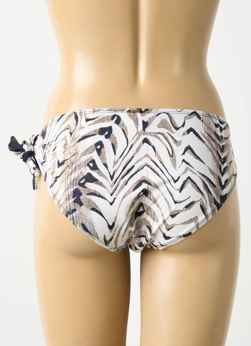 Bas de maillot de bain imprimé fantaisie culotte beige AUBADE femme