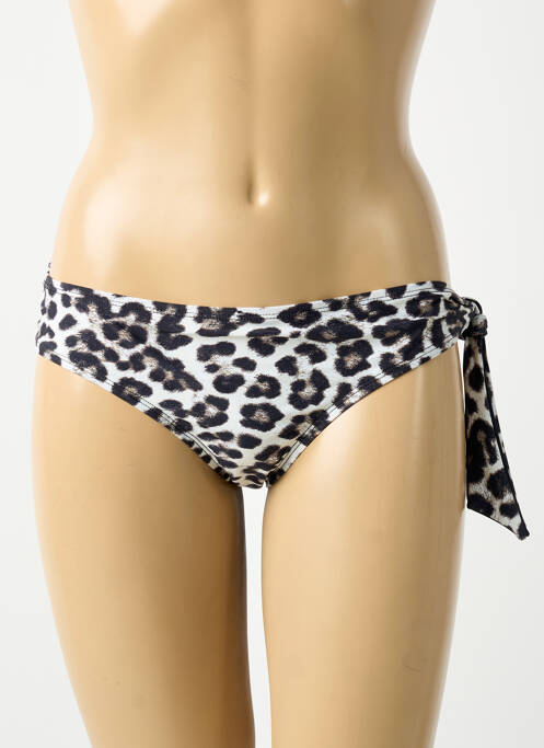 Bas de maillot de bain imprimé fantaisie culotte noir AUBADE femme
