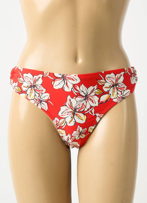 Bas de maillot de bain imprimé fantaisie culotte rouge AUBADE femme