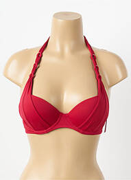 Haut de maillot de bain rouge AUBADE femme