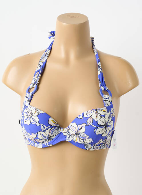 Haut de maillot de bain haut soutien-gorge moulé haut soutien-gorge moulé bleu AUBADE femme