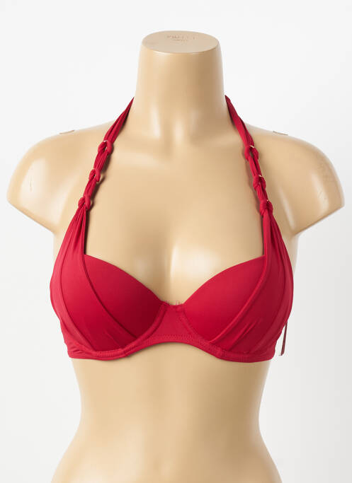 Haut de maillot de bain rouge AUBADE femme