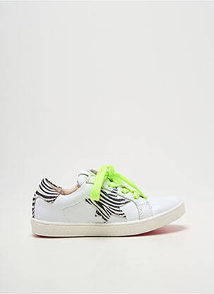 Baskets bout rond bout rond blanc ACEBOS fille