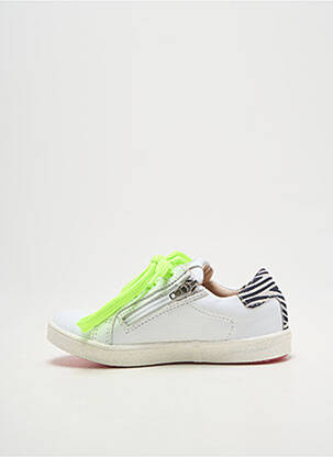 Baskets bout rond bout rond blanc ACEBOS fille