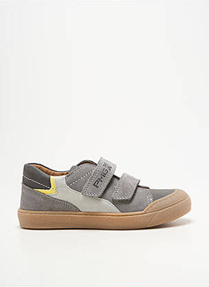 Baskets fermeture scratch bout rond gris PRIMIGI garçon
