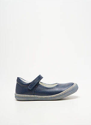 Ballerines tissage satiné bout rond bleu PRIMIGI fille