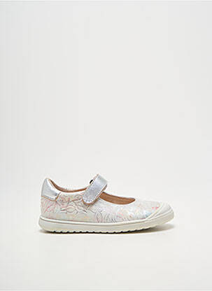 Ballerines impression bout rond argent ACEBOS fille