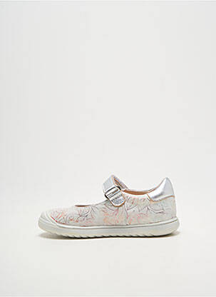 Ballerines impression bout rond argent ACEBOS fille