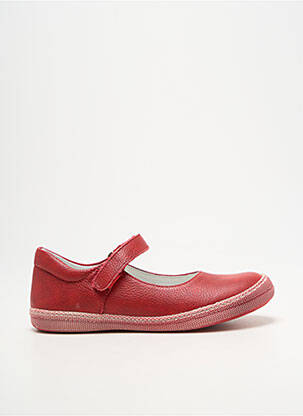 Ballerines semelle amovible bout rond rouge PRIMIGI fille