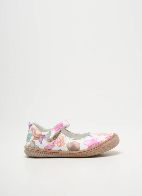 Ballerines semelle amovible bout rond blanc PRIMIGI fille