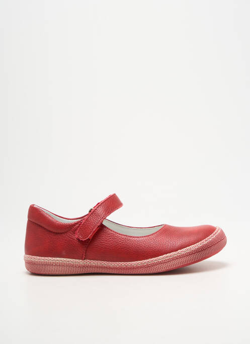 Ballerines semelle amovible bout rond rouge PRIMIGI fille