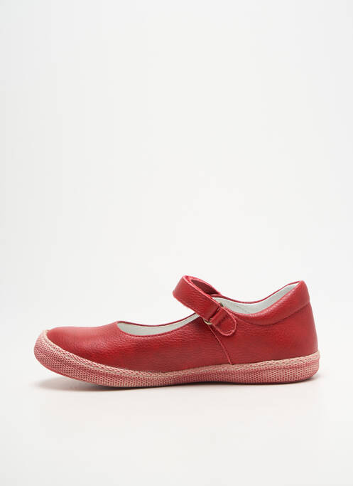 Ballerines semelle amovible bout rond rouge PRIMIGI fille