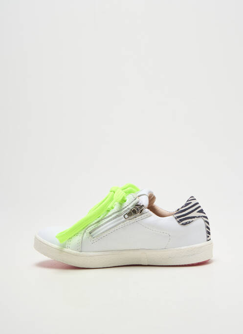 Baskets bout rond bout rond blanc ACEBOS fille