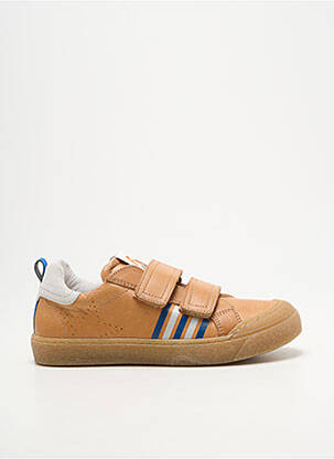 Baskets fermeture scratch bout rond marron FRANCO ROMAGNOLI garcon