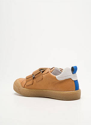 Baskets fermeture scratch bout rond marron FRANCO ROMAGNOLI garcon