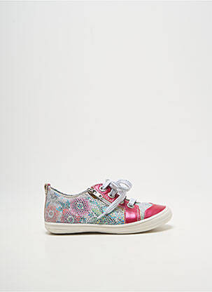 Baskets impression bout rond gris BELLAMY fille