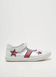 Ballerines tissage satiné bout rond argent BELLAMY fille