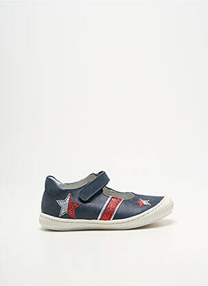 Ballerines tissage tissage pailleté bout rond bleu BELLAMY fille