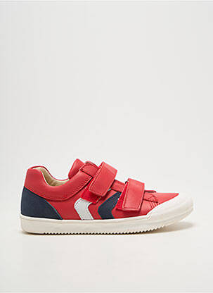 Baskets voute plantaire bout rond rouge BELLAMY garçon