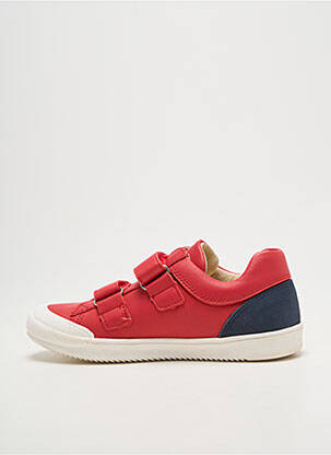 Baskets voute plantaire bout rond rouge BELLAMY garçon