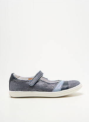 Ballerines impression bout rond bleu GBB fille