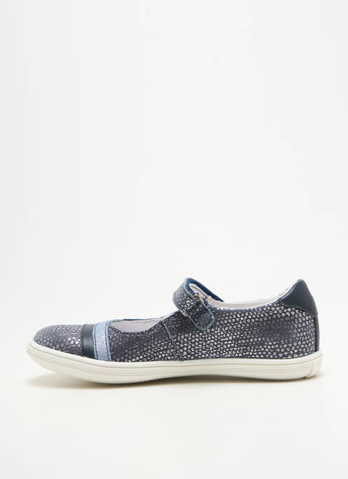 Ballerines impression bout rond bleu GBB fille