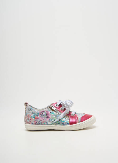 Baskets impression bout rond gris BELLAMY fille