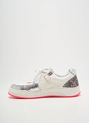 Baskets semelle amovible bout rond argent GBB fille