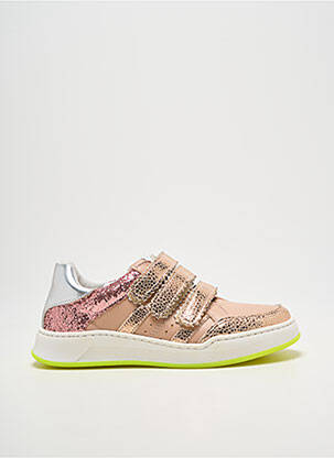 Baskets tissage tissage pailleté bout rond rose GBB fille