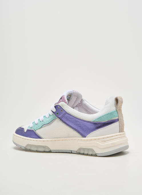 Baskets tissage satiné talon plat jusqu'à 3cm violet SEMERDJIAN femme