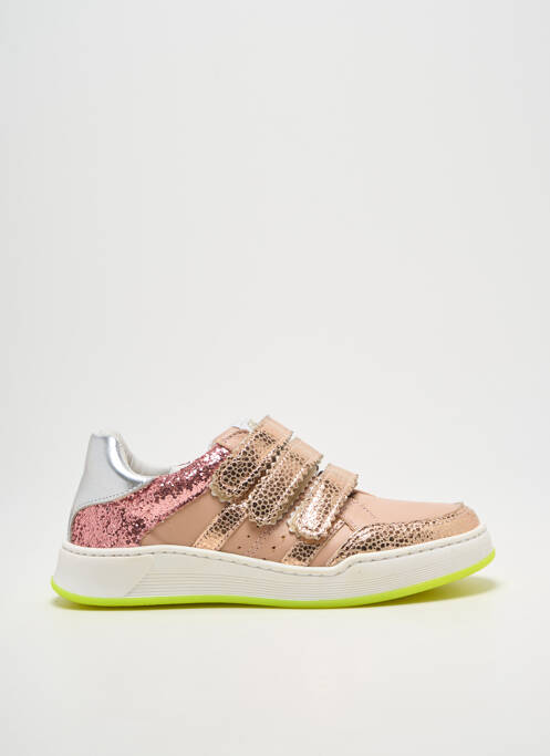 Baskets tissage tissage pailleté bout rond rose GBB fille